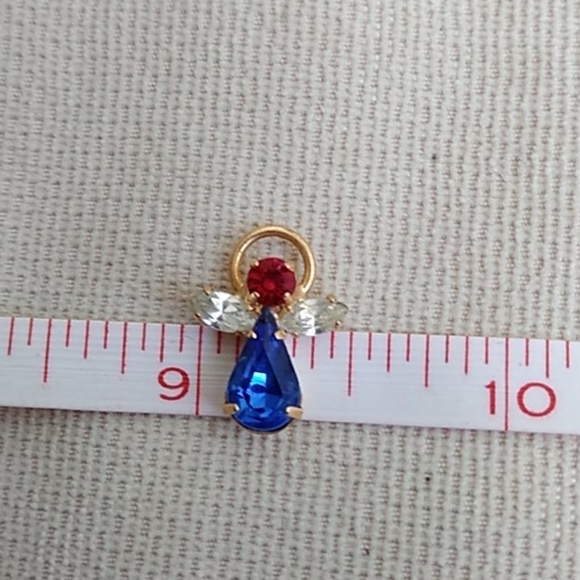 AMERICAN CRYSTAL ANGEL PIN - Picture 3 of 4